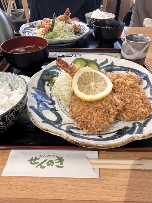 せんのきのミックスフライ定食